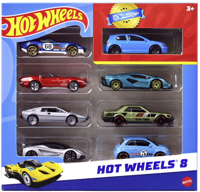 Set de 8 Autos y Camiones