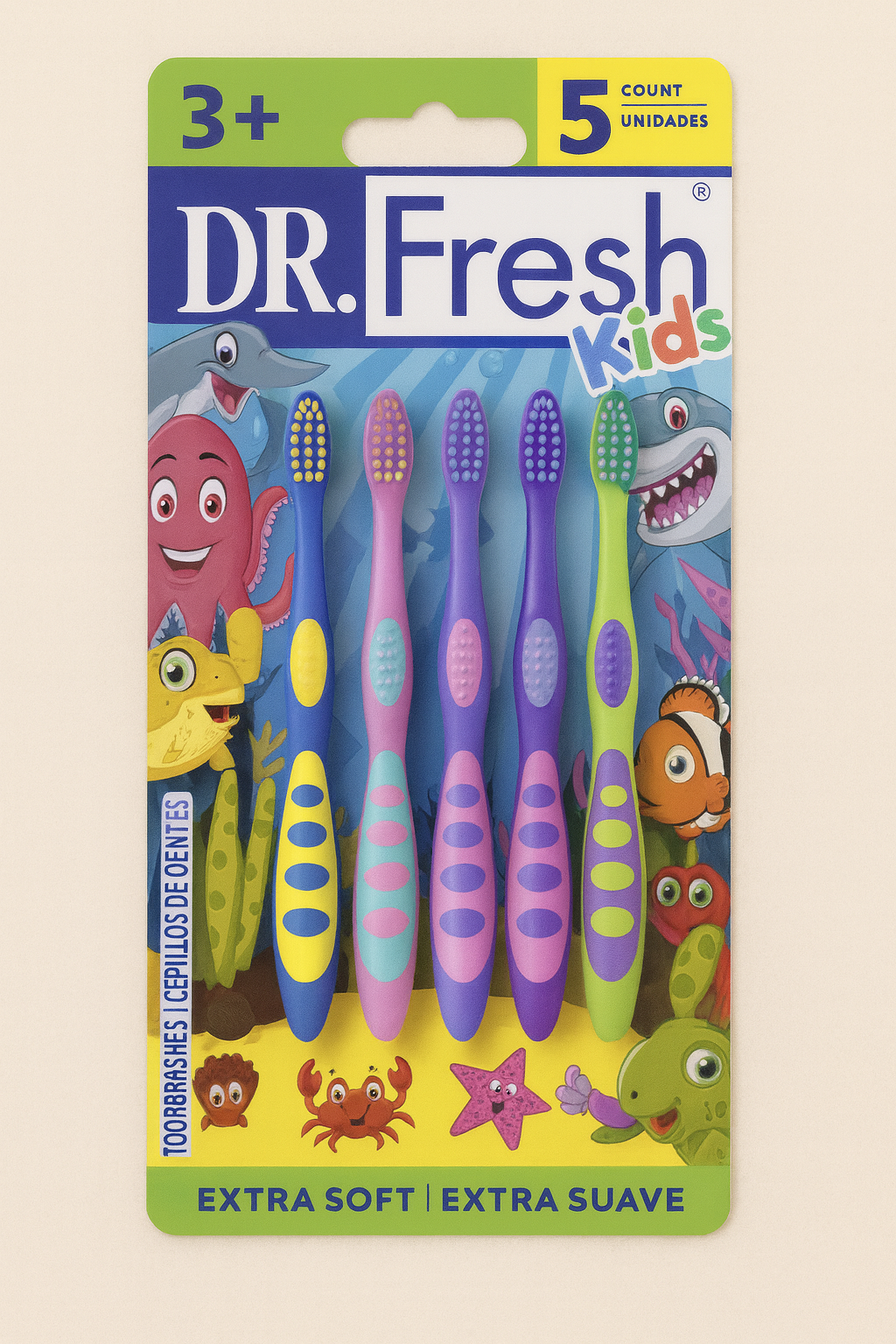 Dr. Fresh Kids Cepillos Dentales Extra Suaves