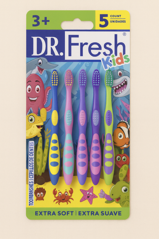 Dr. Fresh Kids Cepillos Dentales Extra Suaves