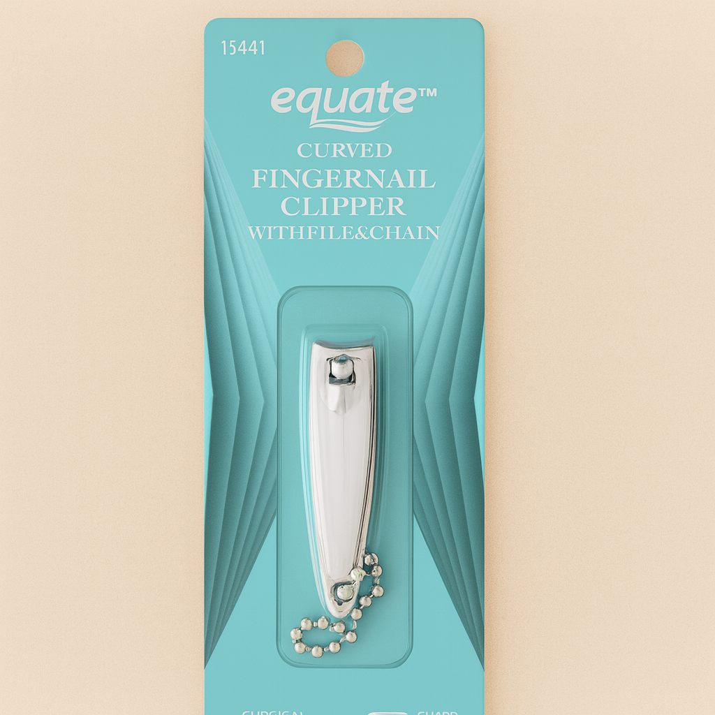 Cortaúñas Curvo con Lima y Cadena Equate