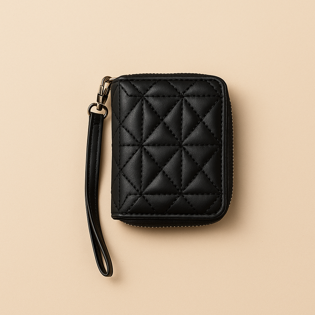 Monedero Negro Compacto